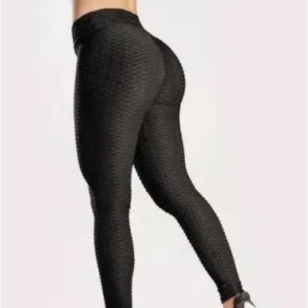🌹OVAHIA • AntiCellulite Lifting Black Stretch Leggings •